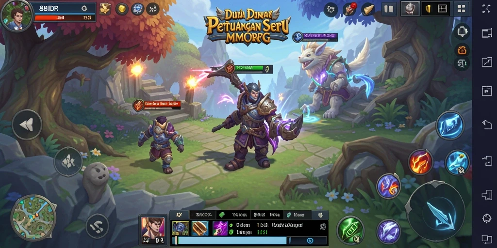 Tampilan gameplay <strong>88IDR</strong> yang memukau dalam dunia MMORPG.