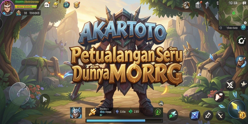 Tampilan gameplay AKARTOTO yang menampilkan pertempuran epik.