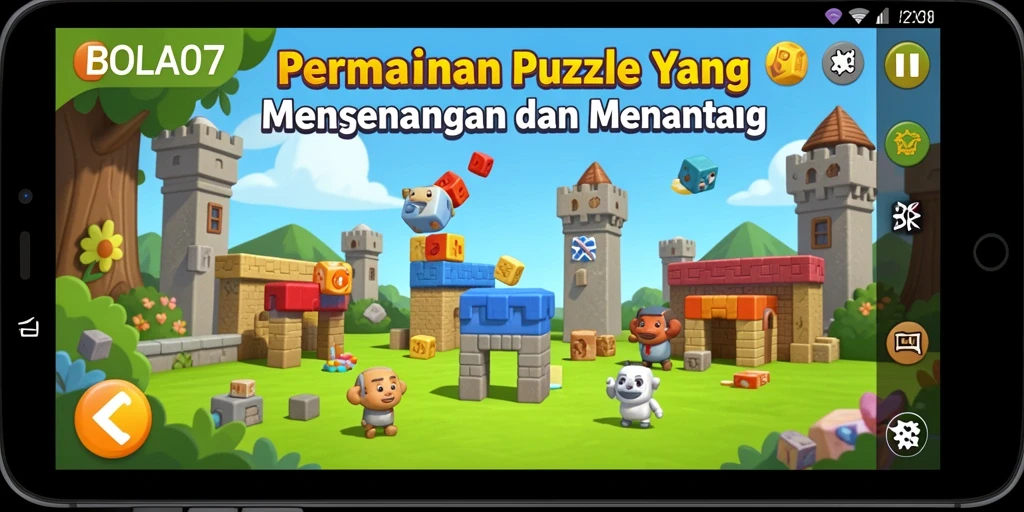 Tampilan gameplay BOLA07 yang menantang dan interaktif.