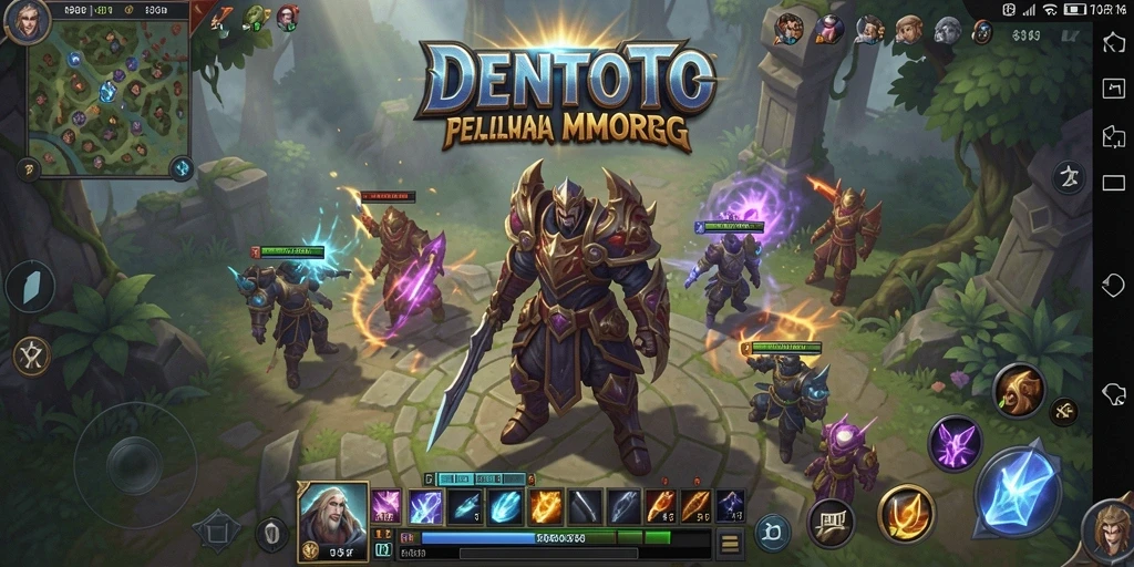 Tangkapan layar gameplay DENTOTO yang menampilkan pertarungan seru.