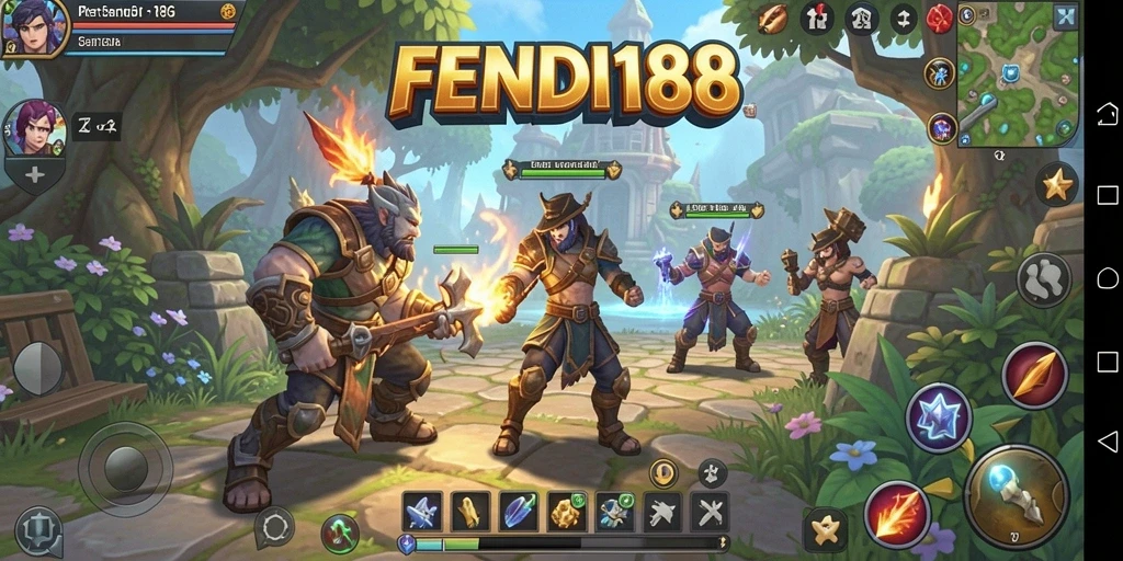 Tampilan gameplay yang menegangkan dalam FENDI188.