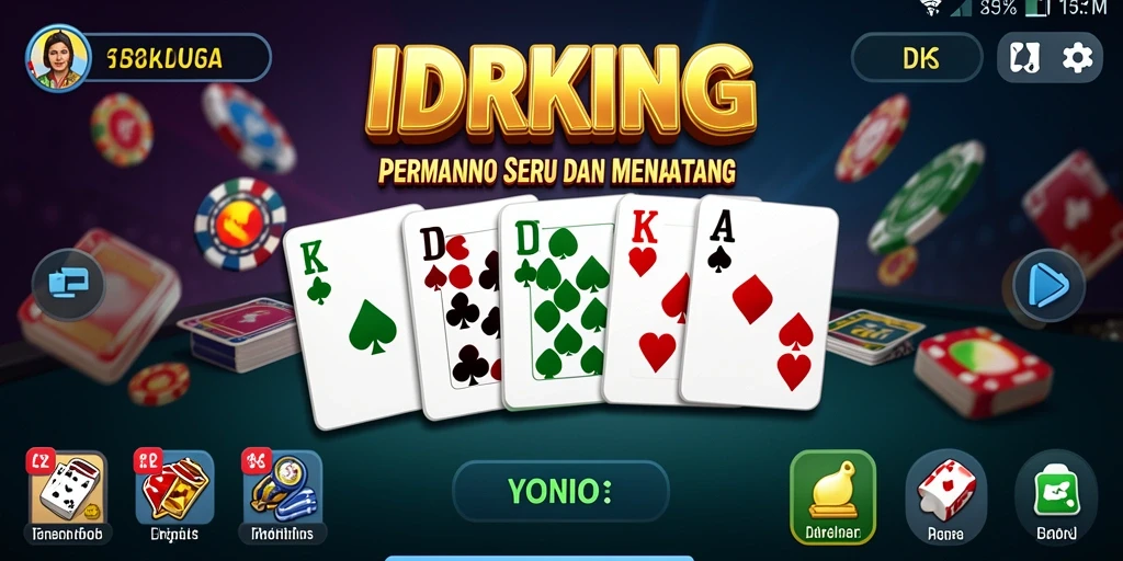 Tampilan gameplay IDRKING yang menarik dan interaktif.