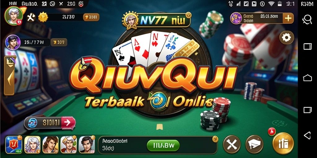 Gameplay NV77 yang seru dalam permainan QiuQiu.