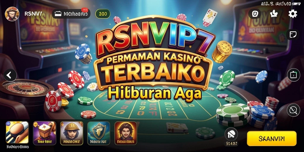 Screenshot gameplay RSNVIP7 menunjukkan suasana Kasino yang seru.
