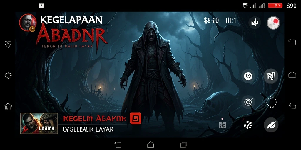 Tangkapan layar utama S80 menampilkan suasana mencekam dan horor.