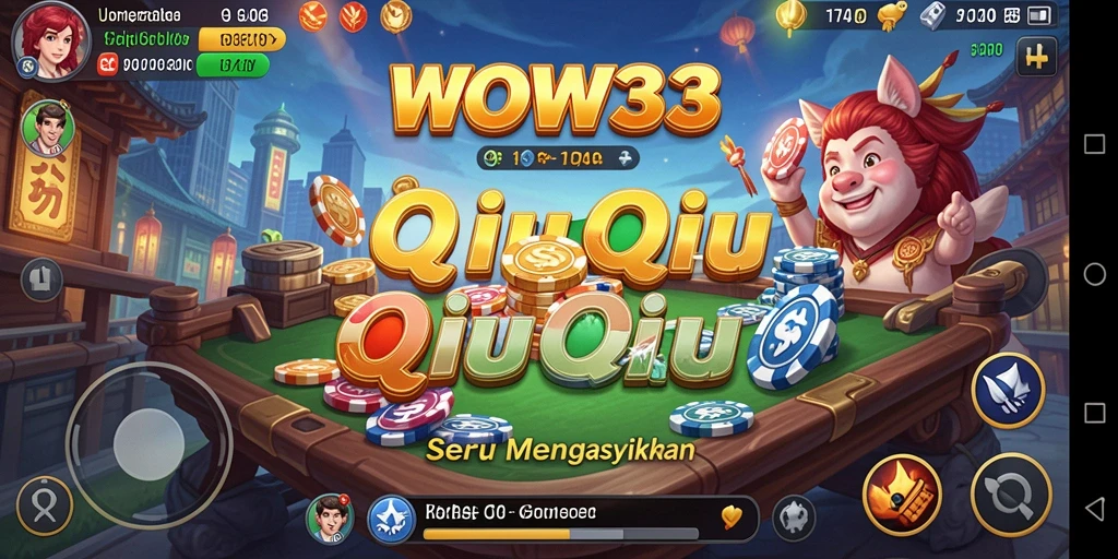 Tampilan gameplay WOW33 yang menarik dan kompetitif dalam QiuQiu.